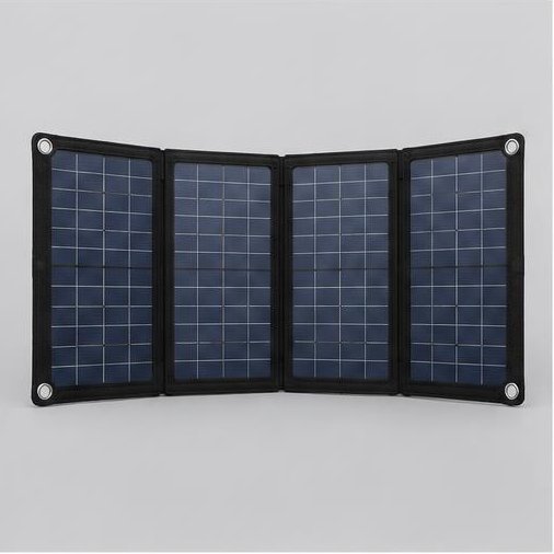 Faltbares Solarpanel – KI-generiertes Beispiel der Ausrüstungsart, kein konkretes Amazon-Produkt